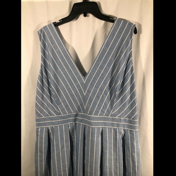 NEW Gal meets Glam Stripe Fit Flare dress plus 20‎ - Picture 3 of 8